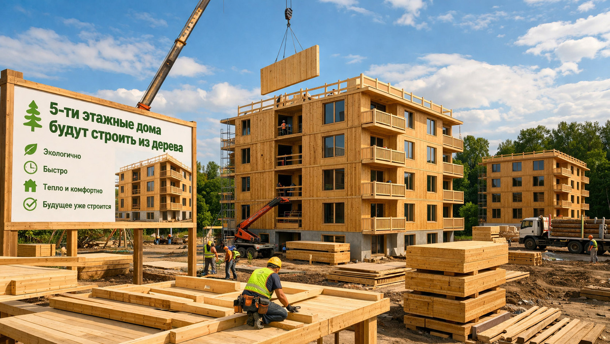 5-этажные дома из дерева — будущее устойчивого и экологичного строительства уже становится реальностью