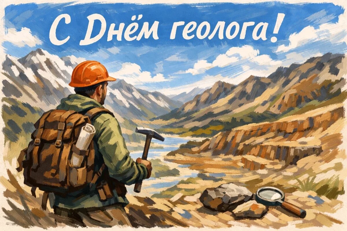    Открытки с Днём геолога 2026.