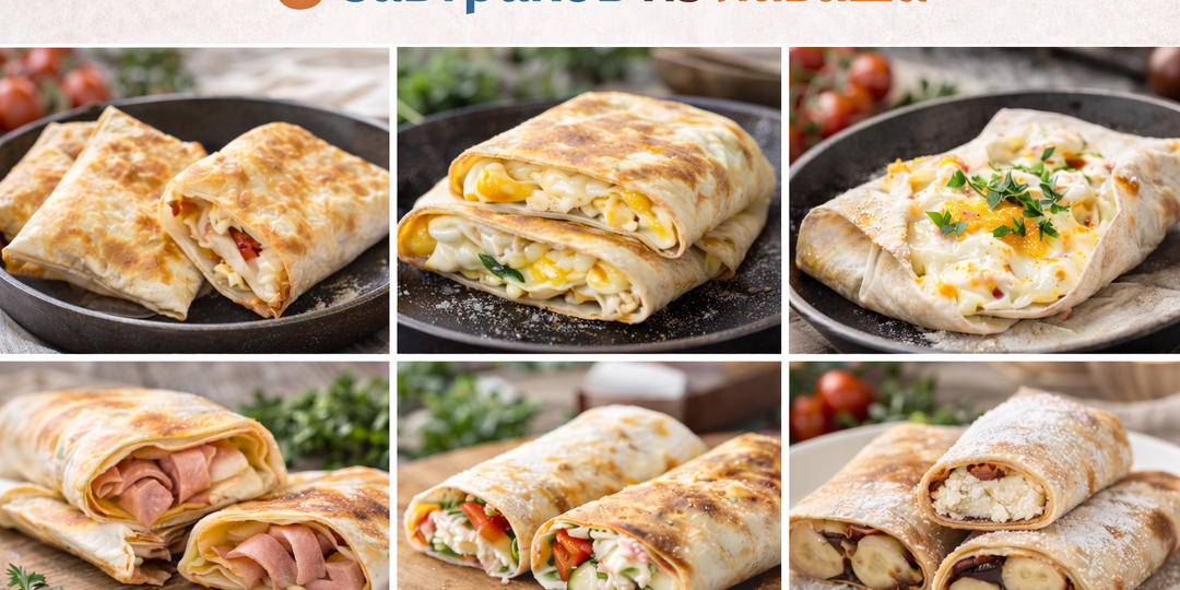 6 завтраков из лаваша (быстро и очень вкусно)