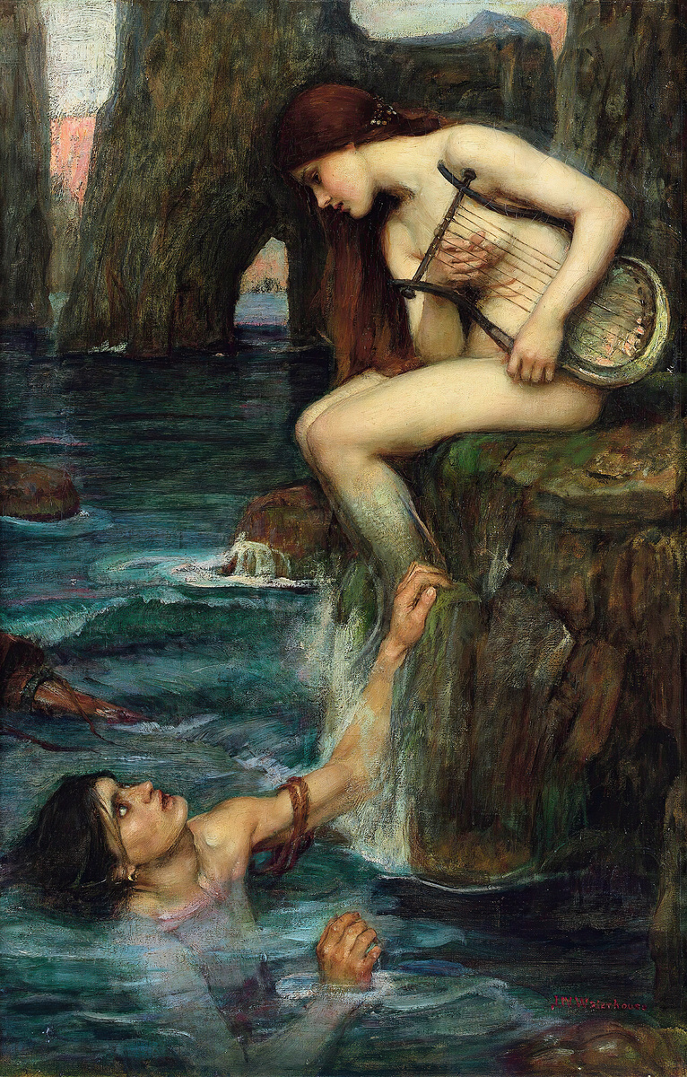 Джон Уильям Уотерхаус, "Сирена" (ок. 1900)