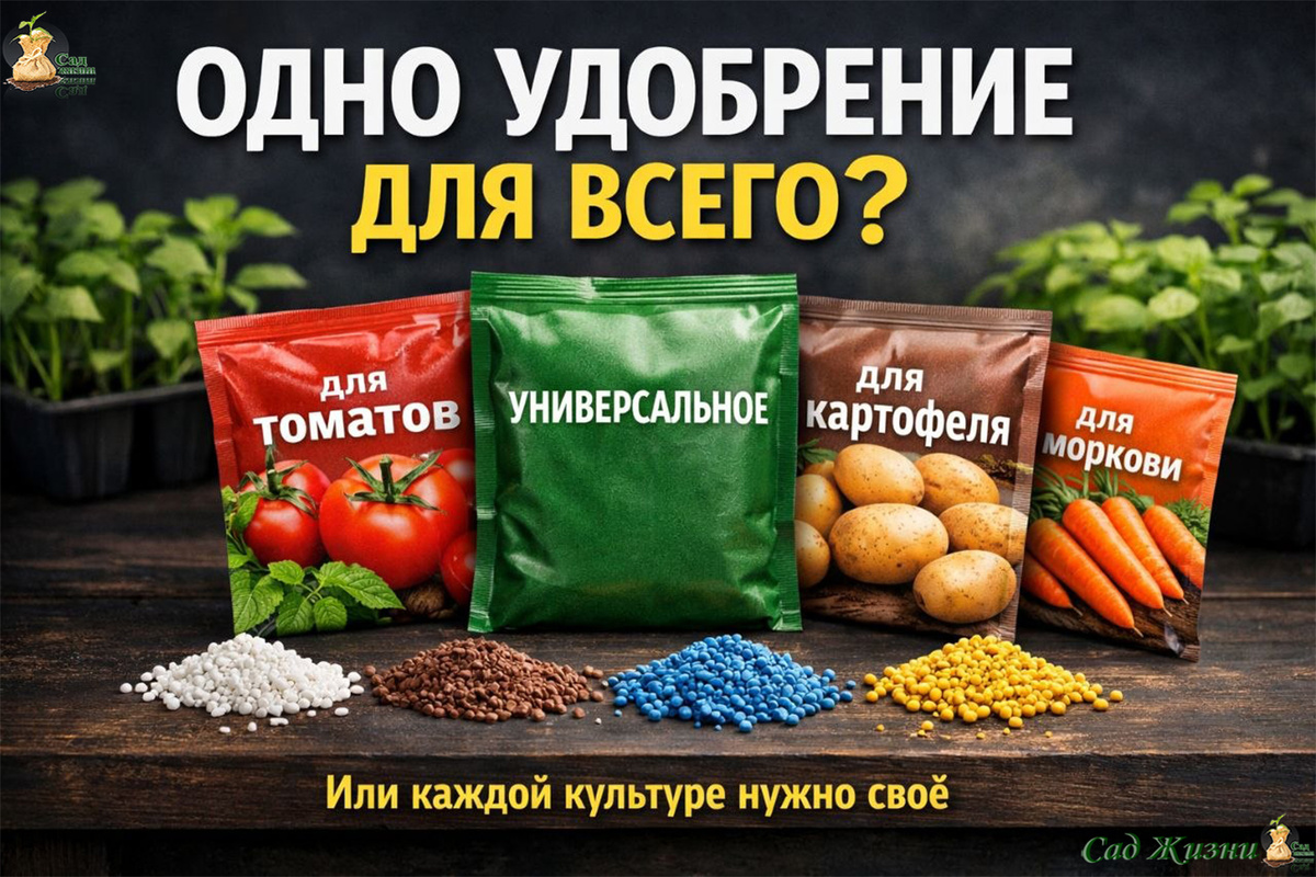 Давайте разберёмся, зачем нужны специальные удобрения для каждой культуры