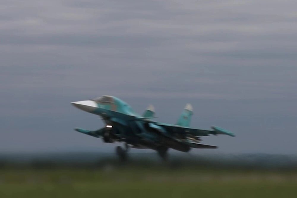    Точный удар российского Су-34 по боевикам ВСУ Фото: Министерство обороны РФ