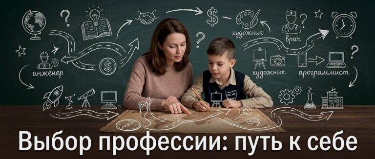    Иллюстрация к материалу: Профориентация для детей и взрослых: как найти дело по душе и не бояться перемен
