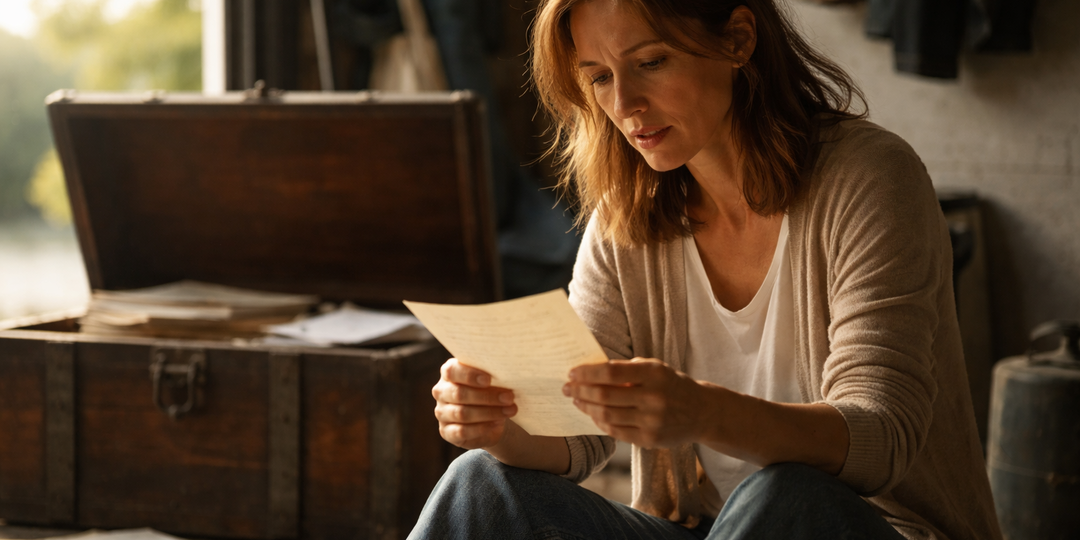 Муж оставил всё бывшей жене, а мне — старый сундук в гараже. Когда я его открыла, бывшая вцепилась мне в горло