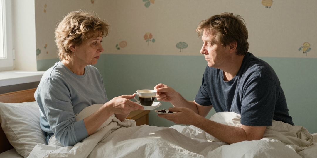 — Просыпайся, — тихо говорил муж, принося кофе в постель. А потом ехал варить точно такой же другой