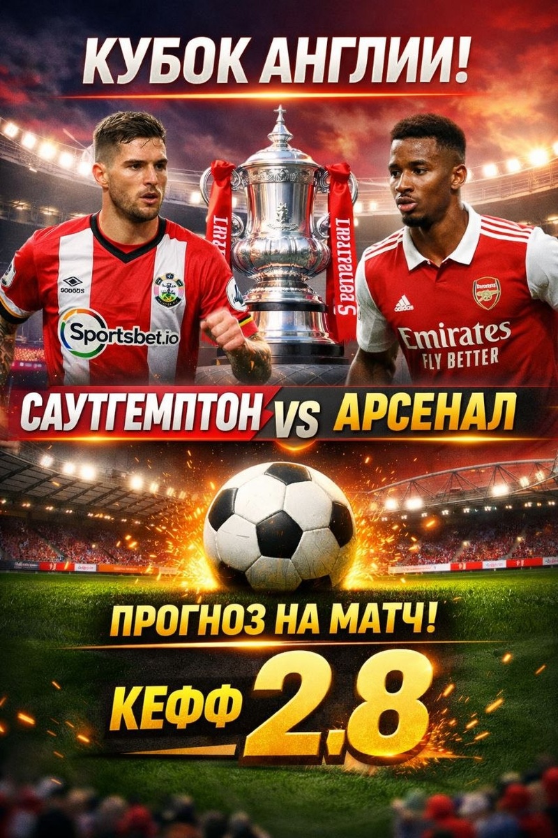 Саутгемптон — Арсенал прогноз и ставки на футбол.