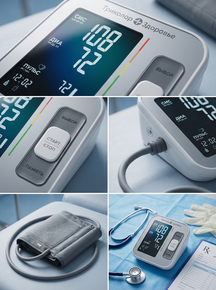 Прибор для измерения артериального давления и частоты пульса автоматический (тонометр) TR-TN-01BT