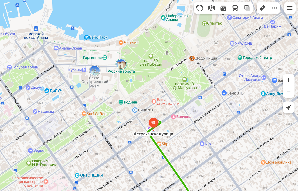 Остановка Астраханская улица.