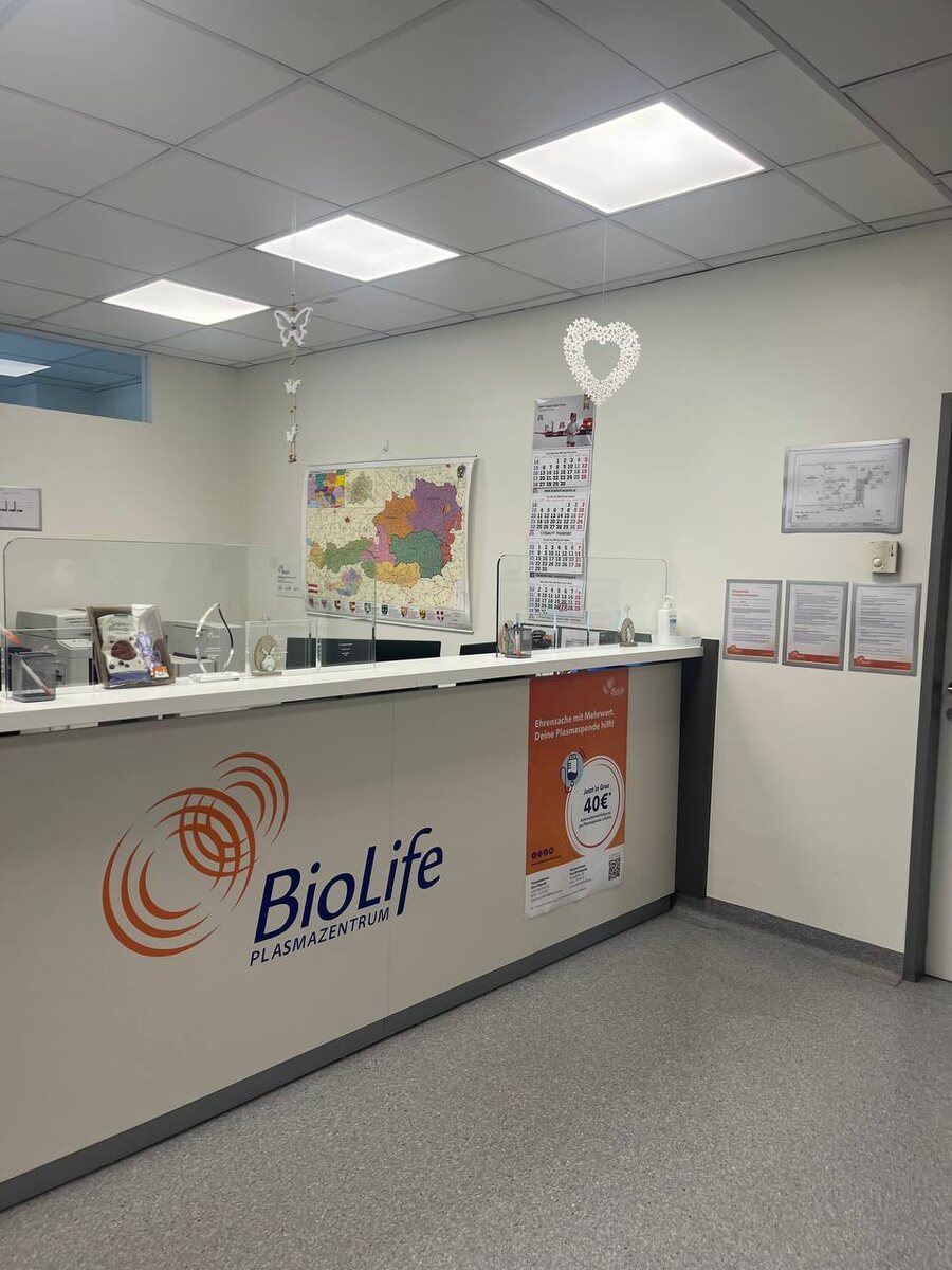 Центр по сдаче плазмы в Австрии BioLife