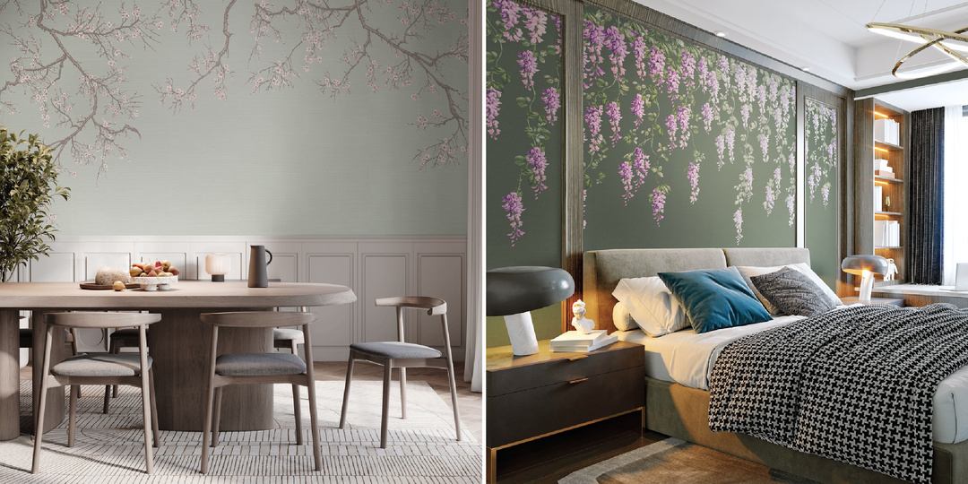 Весенние обои для вашего интерьера: актуальные дизайны 2026 года