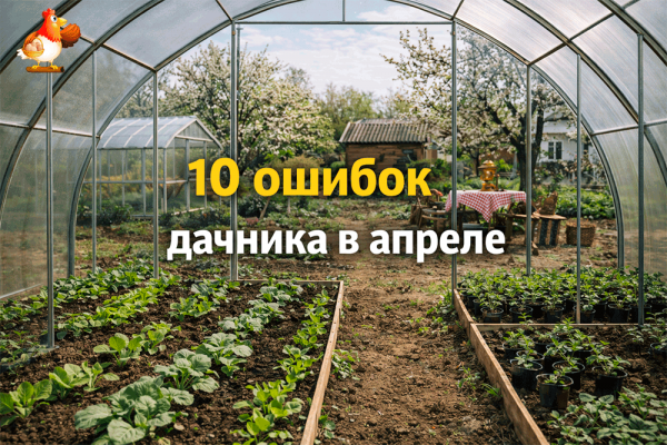 10 ошибок дачника в апреле – как не угробить рассаду, не поссориться с погодой и не устроить на участке фестиваль весенней самоуверенности �