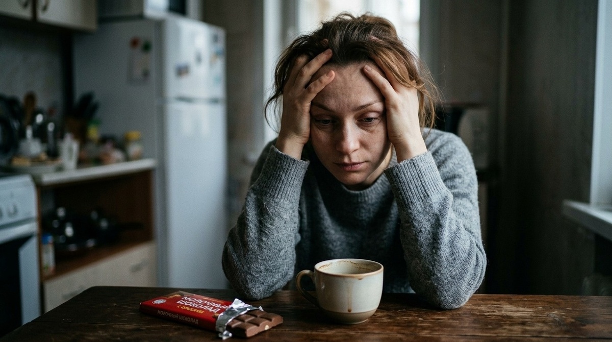 Непреодолимая тяга к сладкому или мучному через 1.5-2 часа после приёма пищи