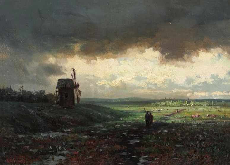 После дождя. 1870-1885 года. Пермская государственная художественная галерея