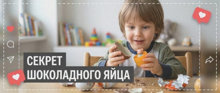    Иллюстрация к материалу: Как игрушка оказывается внутри шоколадного яйца: раскрываем секрет
