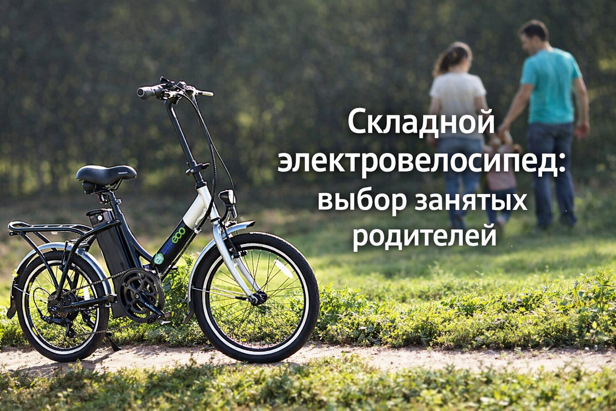 Утром – отвезти ребенка в школу, вечером – доехать с работы. Рассказываем, почему складной электровелосипед удобен занятым родителям
