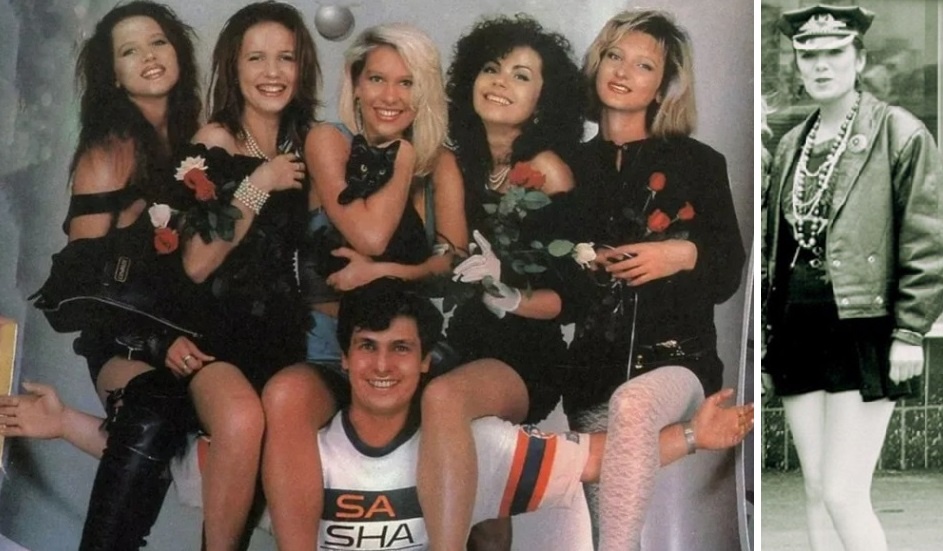 Группа "Комбинация" и Анжела Бродова - справа. Фото: соцсети