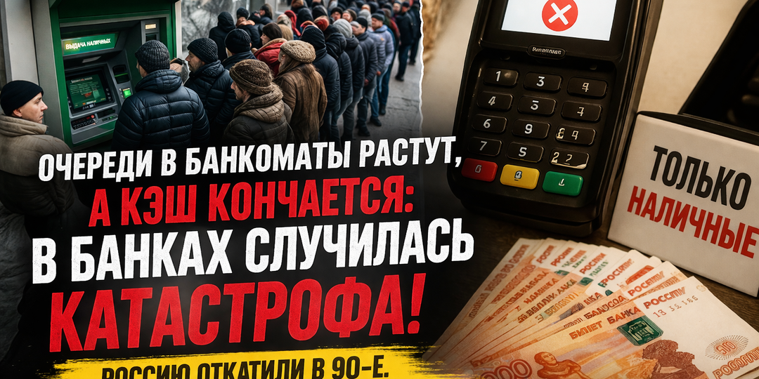Карты не работают, банкоматы пустеют: день, когда цифра дала сбой.
