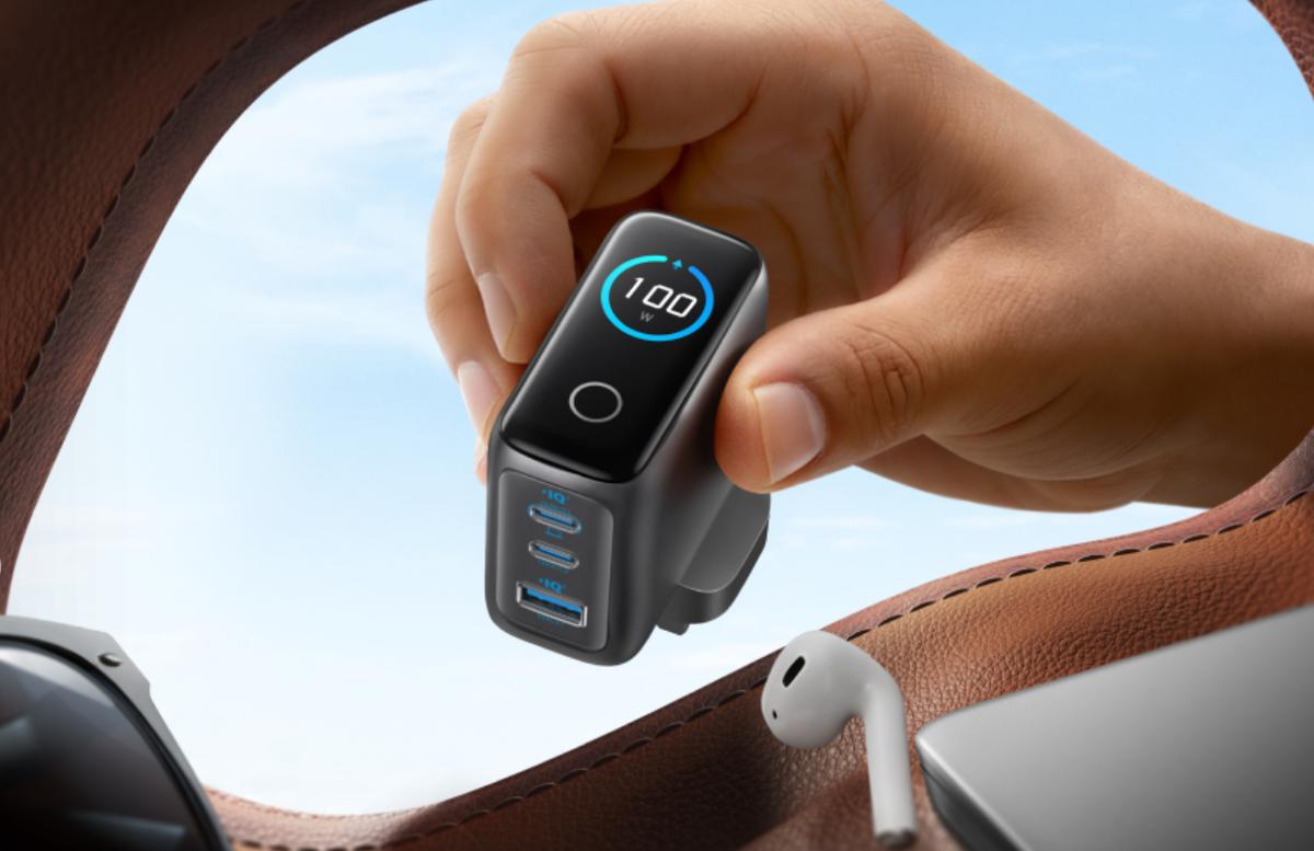 Компактная 100-Вт GaN-зарядка с тремя разъемами