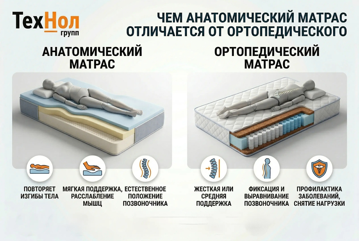 Отличия матрасов