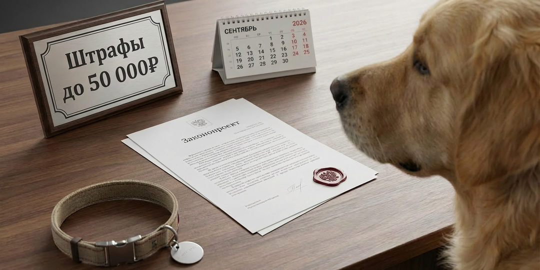 Как не получить штраф за собаку в 2026: новые правила