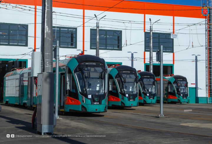Трамвайная линия «Славянка» перевезла в Петербурге более 900 тыс. пассажиров за первые 100 дней