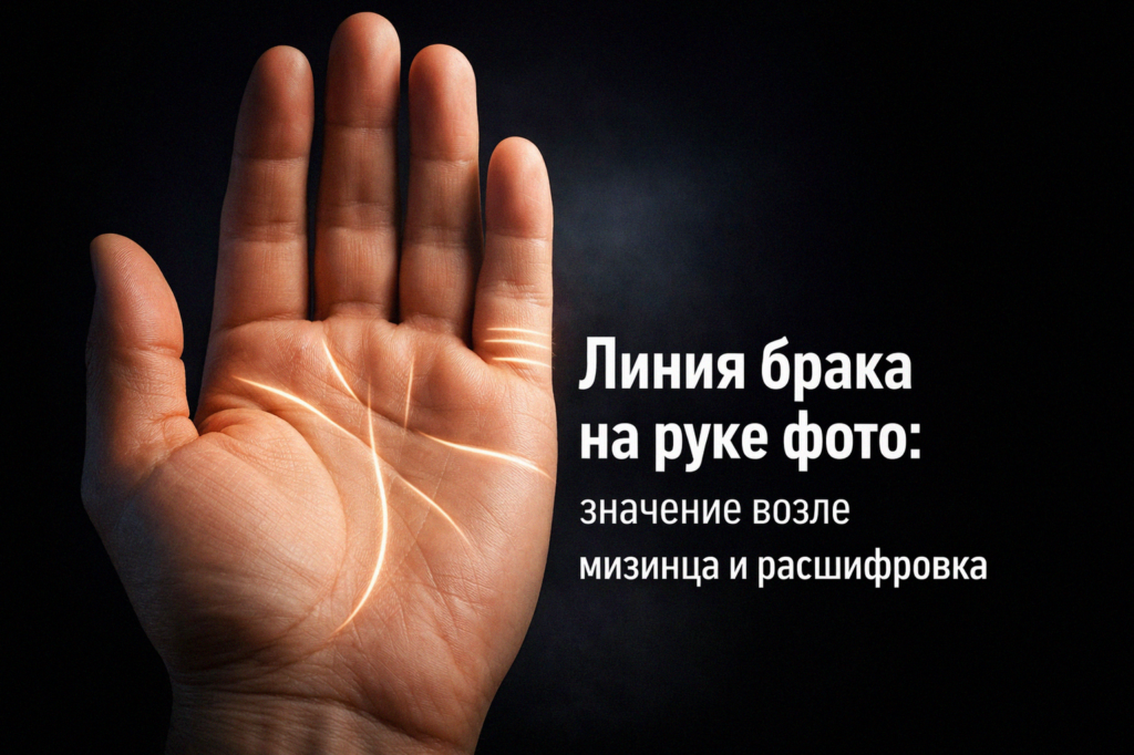    Изображение линии брака на руке и её значение admin