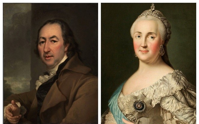 Дмитрий Левицкий. "Портрет Николая Новикова" и Екатерина II Фото из открытого доступа
