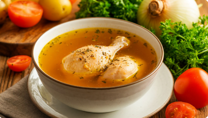 Как не испортить вкус куриного бульона и сварить его "как у бабушки", тот самый, что ставит на ноги во время простуды и пахнет детством...