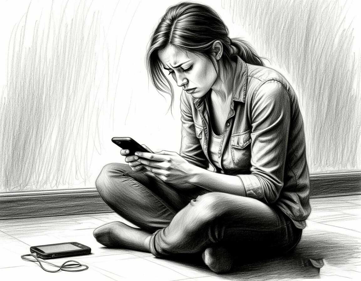 Ты уже не та, кто бросается на каждый звонок. Ты просто устала. Посиди. Потом встанешь.