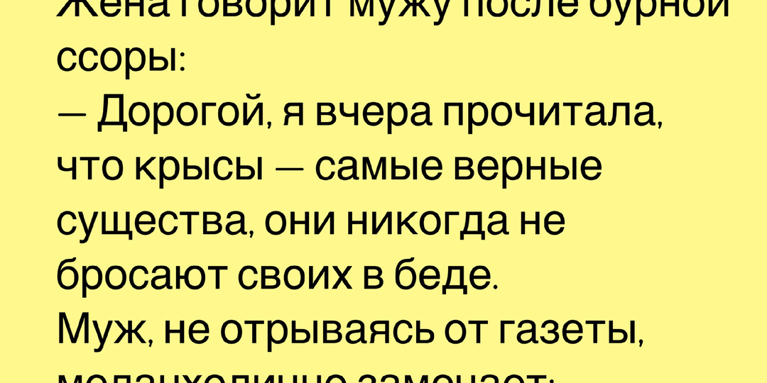 Сделал гадость - сердцу радость. Подборка анекдотов про крыс.