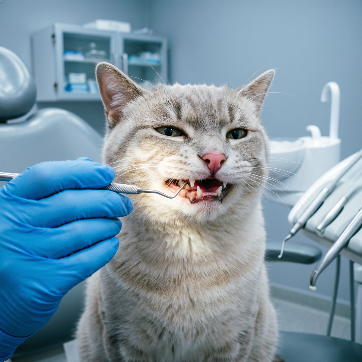 Кот у стоматолога