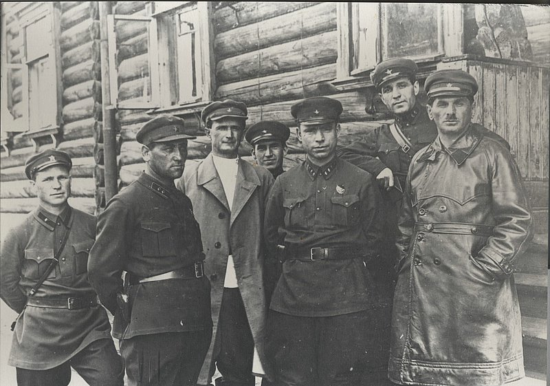 Чекисты, руководившие строительством Беломор-Балтийского канала.