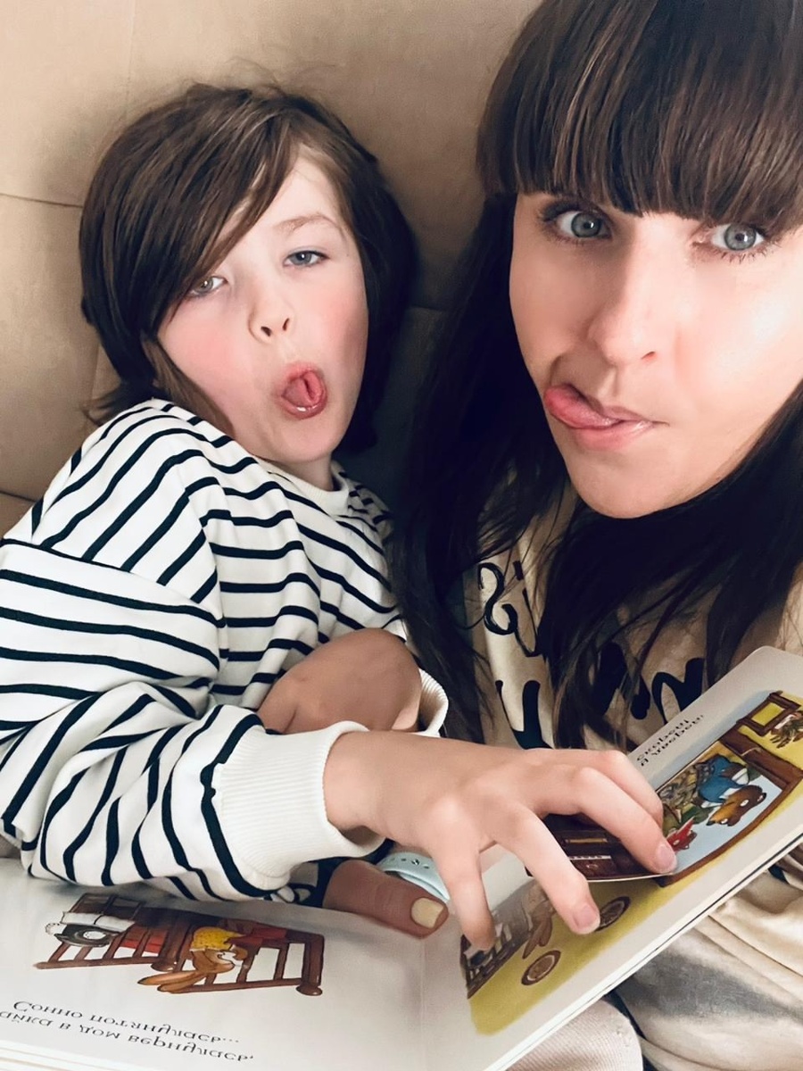 Татьяна Жишко с сыном Яшей