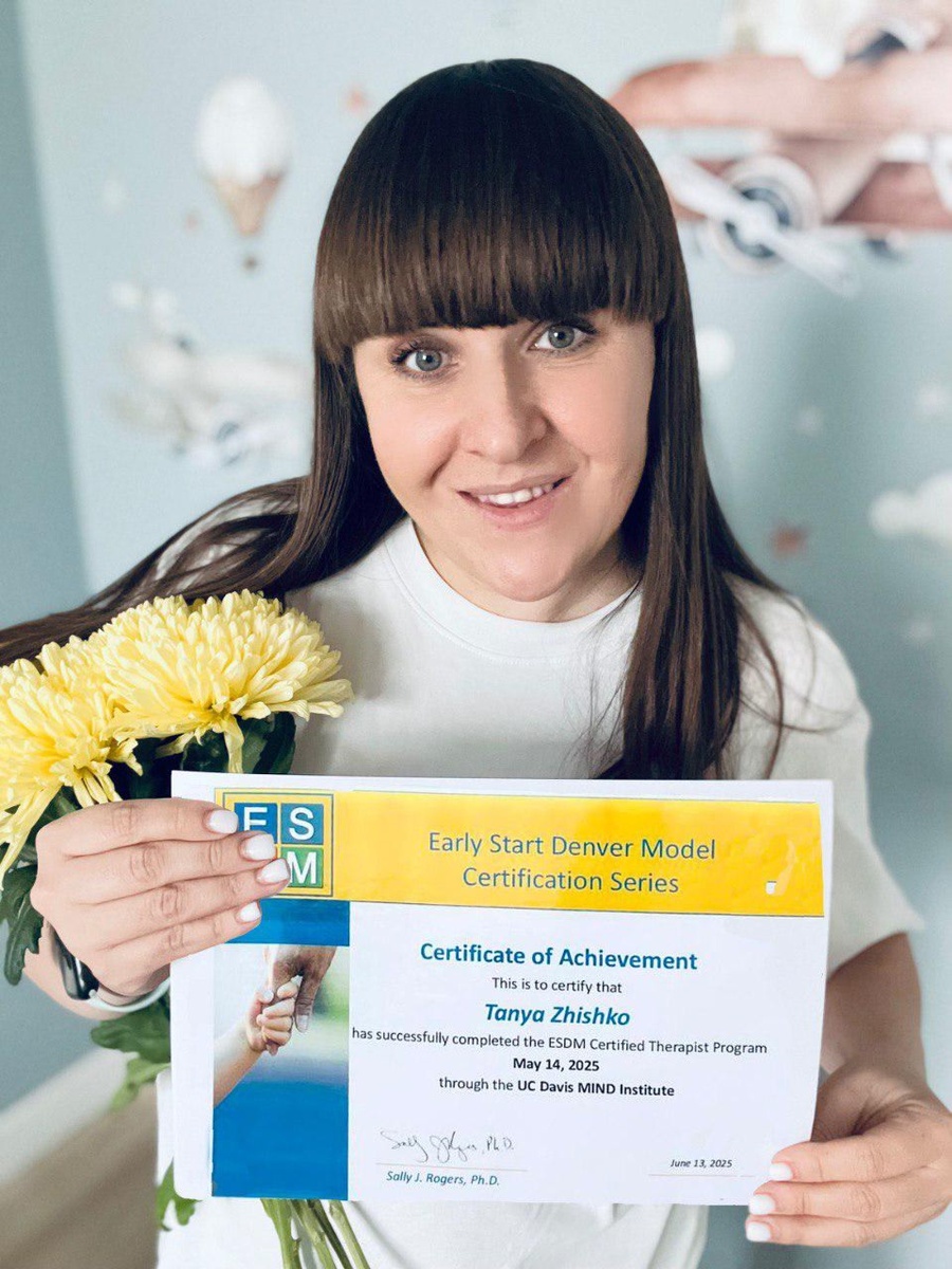 Татьяна Жишко - сертифицированный специалист ESDM, детский психолог, помощник куратора поведенческих программ, сотрудник филиала "Территории речи" в Печатниках