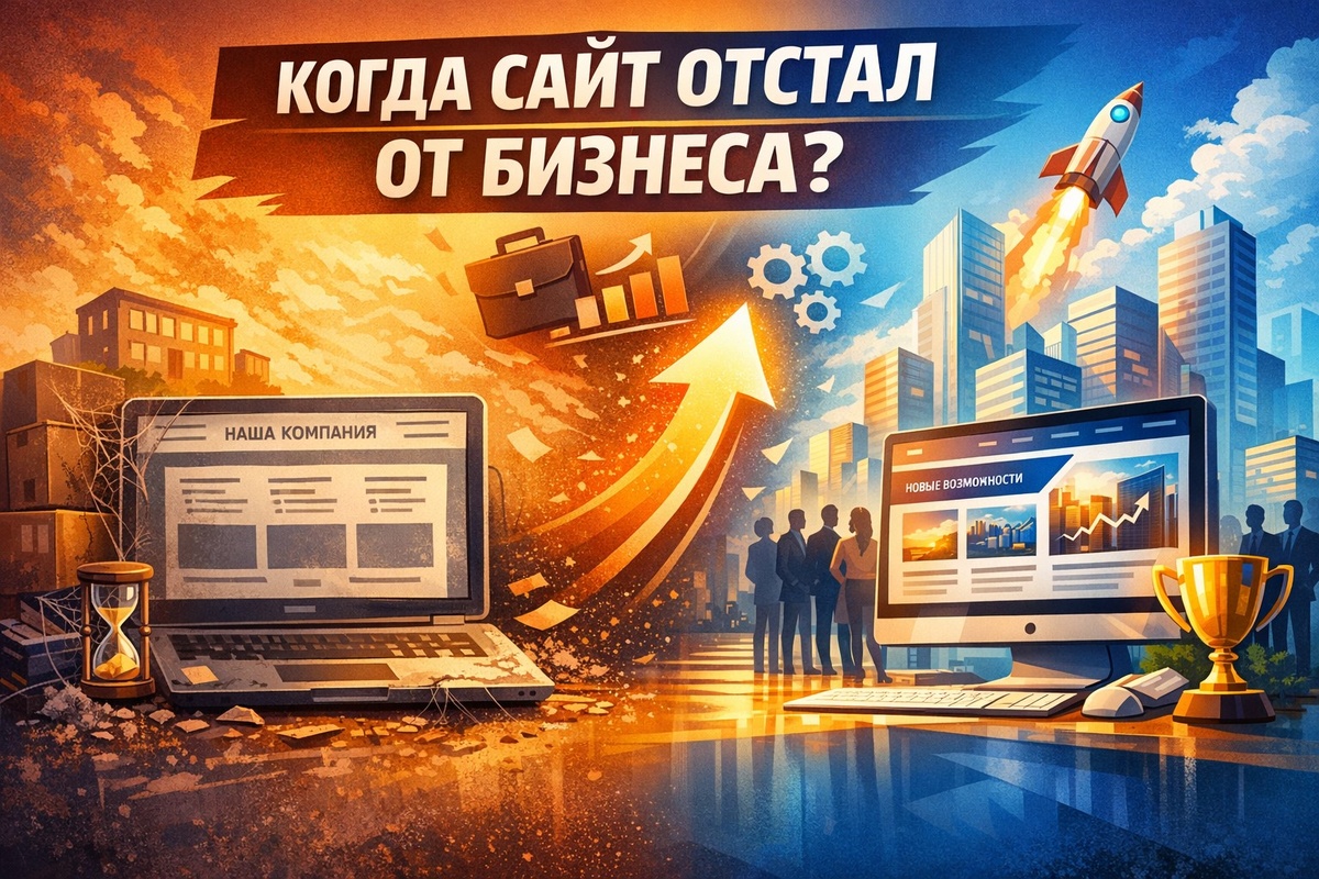 Когда сайт отстал от бизнеса?