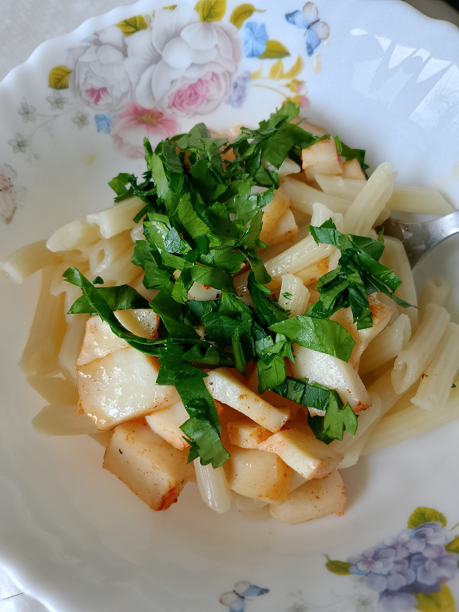 Макароны с кальмаром