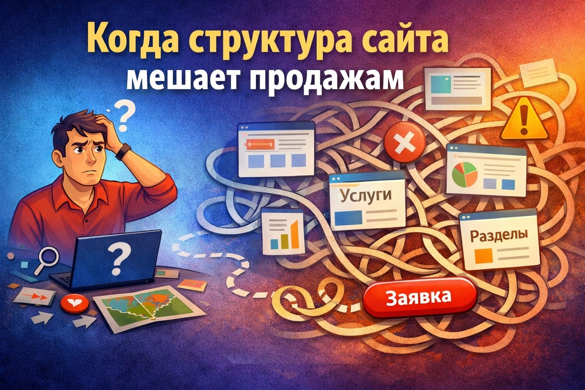 Как понять, что структура сайта мешает продажам, а не помогает им 