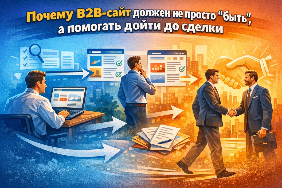 Почему в B2B сайт должен не просто “быть”, а помогать дойти до сделки