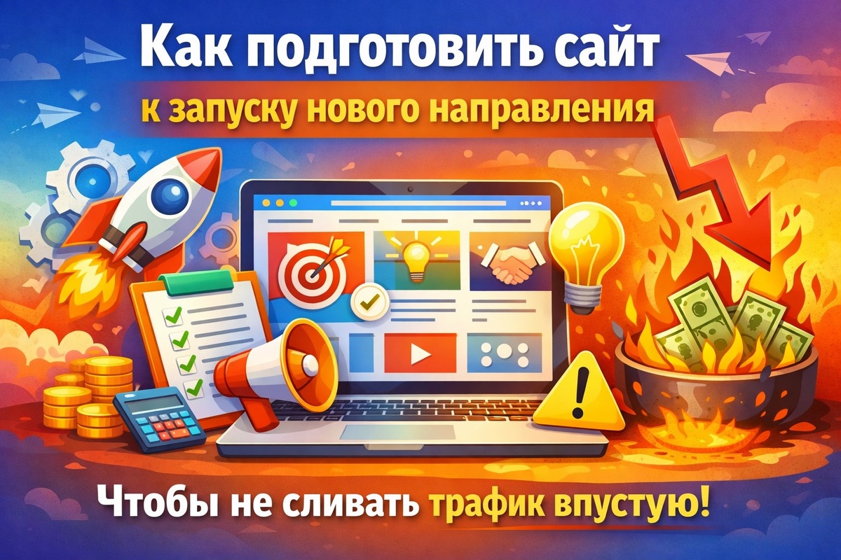 Как подготовить сайт к запуску нового направления, чтобы не сливать трафик впустую 