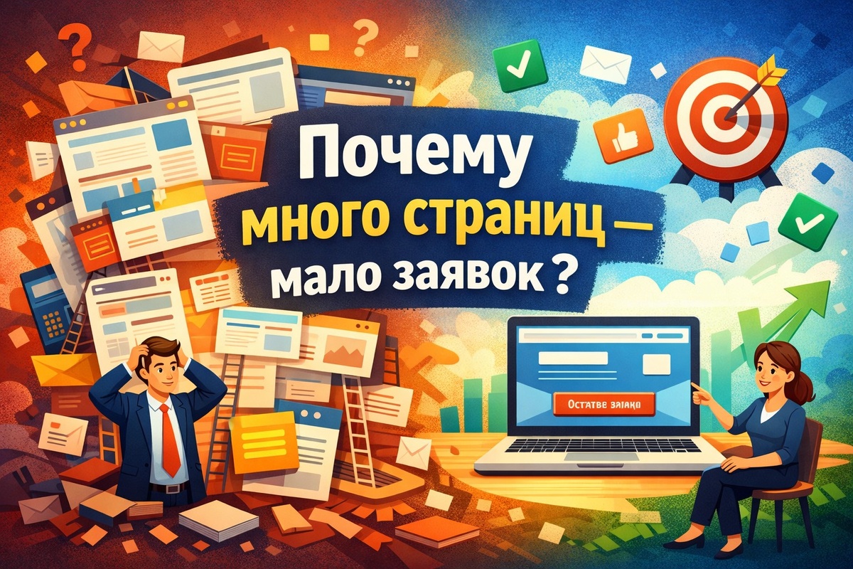 Почему сайт с большим количеством страниц не всегда даёт больше заявок
