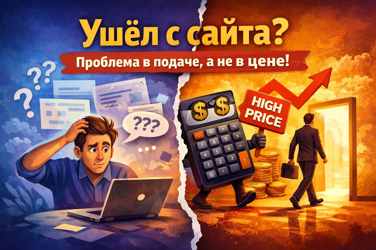 Как понять, что человек ушёл с сайта не из-за цены, а из-за непонятной подачи