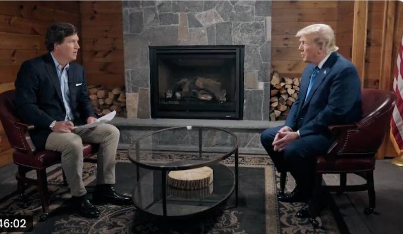   Фото: стоп-кадр видео в соцетях Карлсона