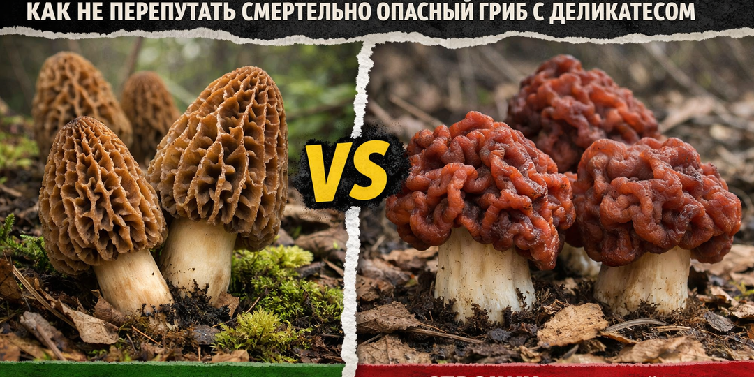 СМОРЧКИ vs СТРОЧКИ: Как не Перепутать Смертельно Опасный Гриб с Деликатесом