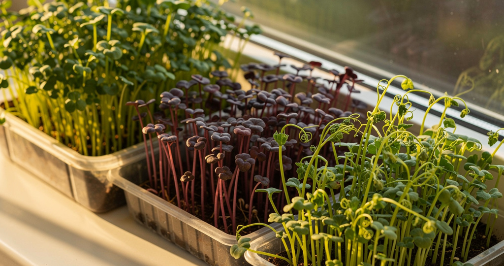 Выращивание микрозелени на подоконнике: витамины круглый год с минимальными затратами