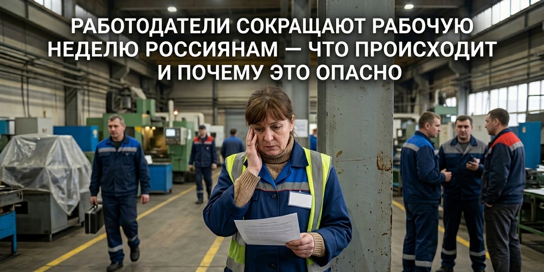 Работодатели сокращают россиянам рабочую неделю — что происходит и чем это опасно