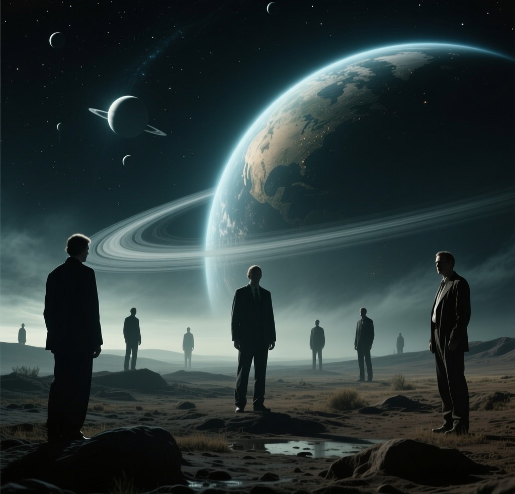 Планеты. Иллюстрация сгенерирована нейросетью