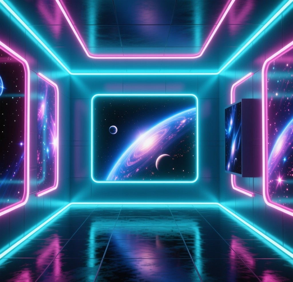 Планеты. Иллюстрация сгенерирована нейросетью