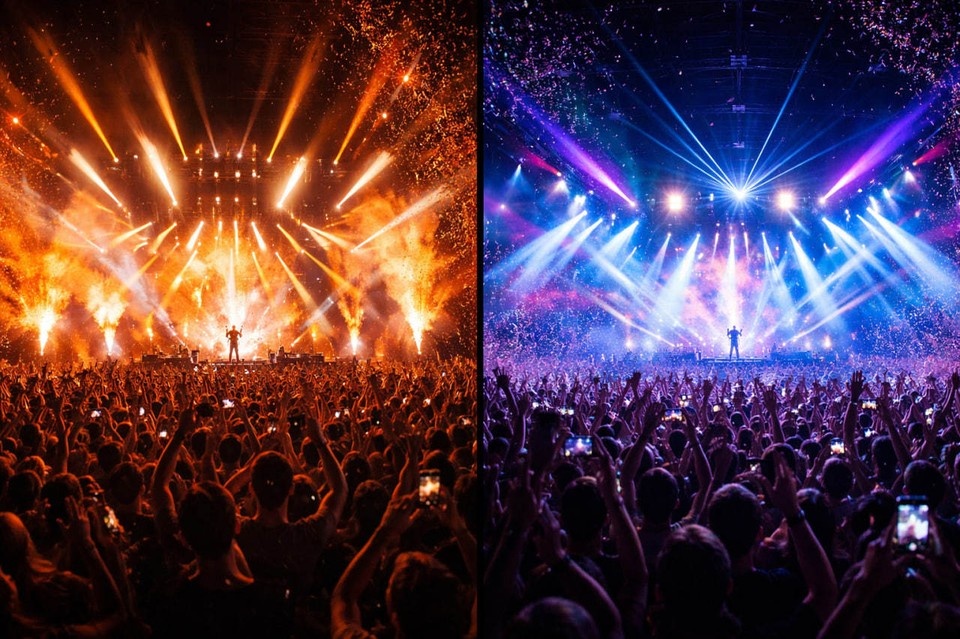    Концерт группы ЛСП в Краснодаре продолжился после временной паузы. Фото: нейросети