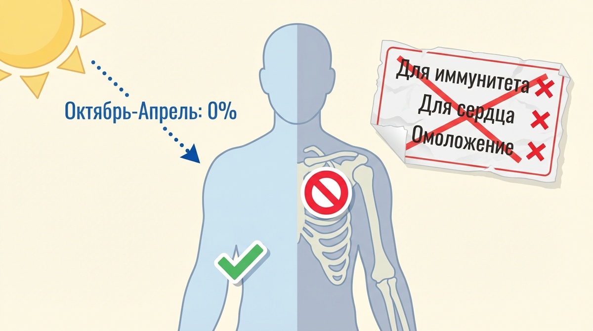 Запомните простое правило: летом — солнце, зимой — добавка