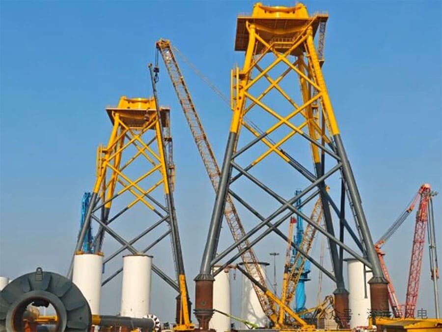    Опоры для гигантских морских ветрогенераторов